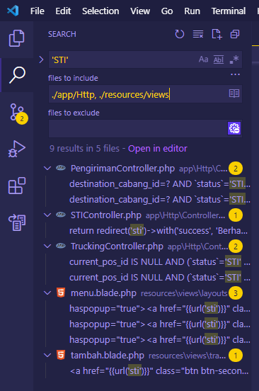 Cara Find Hanya di Folder Tertentu di Visual Studio Code