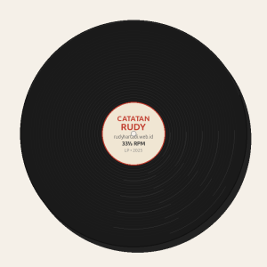 Ilustrasi vinyl record piringan hitam